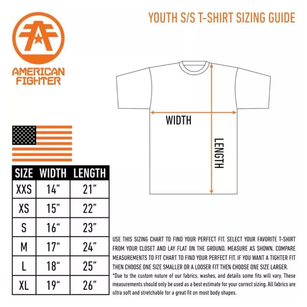 AMERICAN FIGHTER L/S ARLINGTON Boy’s T-shirt -Yout - Picture 3 of 7
